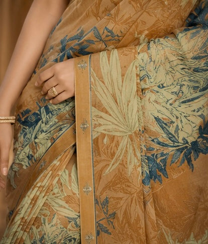 Desert Willow Printed Saree