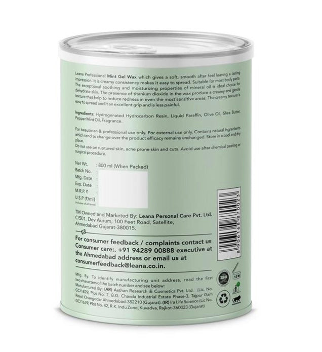 MINT Liposoluble Gel Wax (800ml)