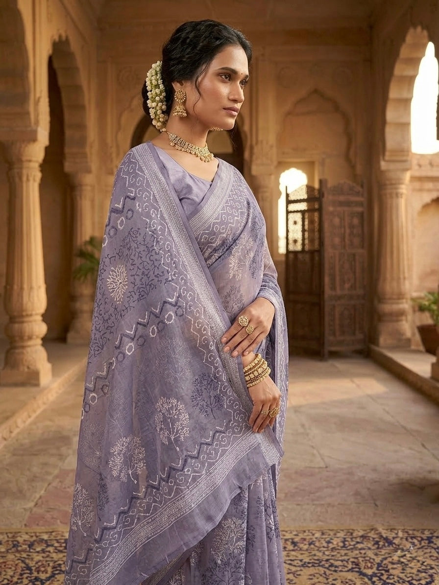 Neelkanthi Grace Printed Saree
