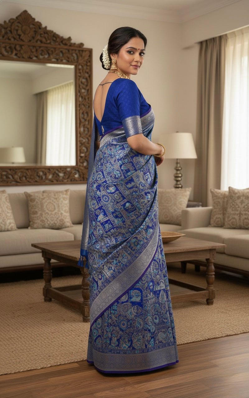 Regal Paisley Printed Saree