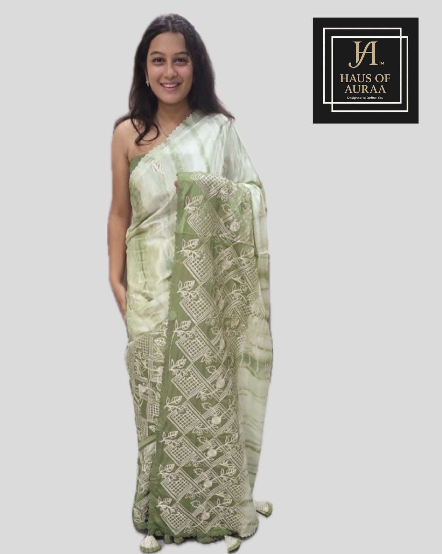 Sage Charm Saree