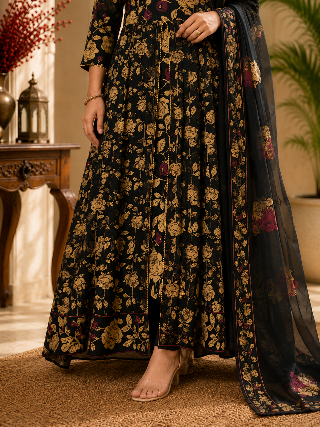 Noir Gulbahar Anarkali Set