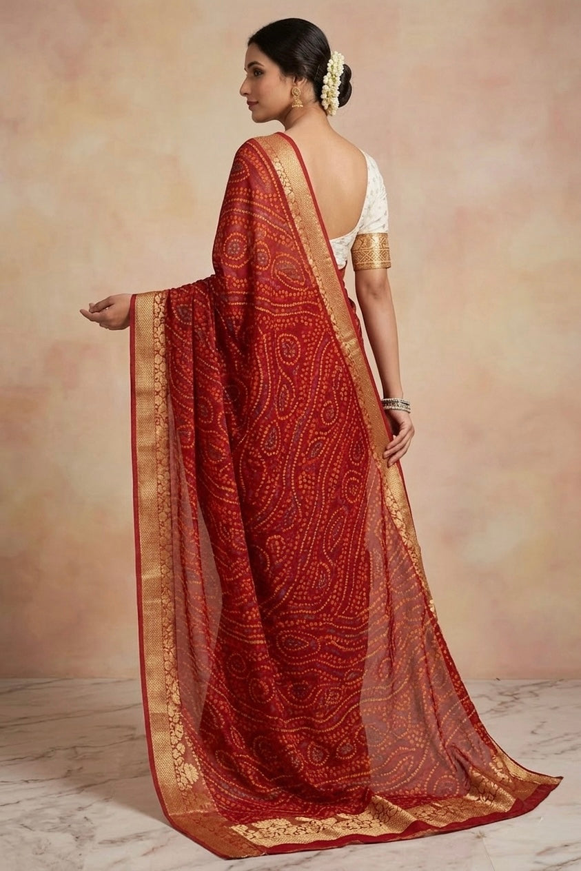 Raktima Bandhej Elegance Saree