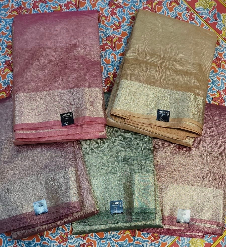 Classic Silk Blend Saree with Zari Border