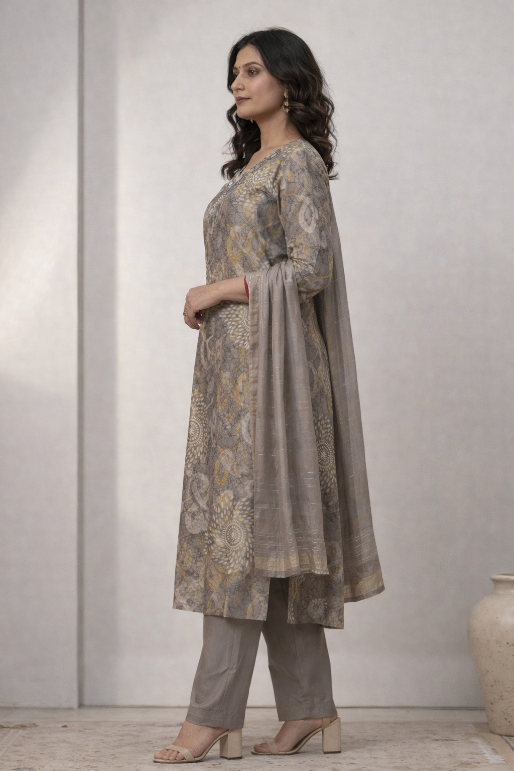 Taupe Aura Kurta Set