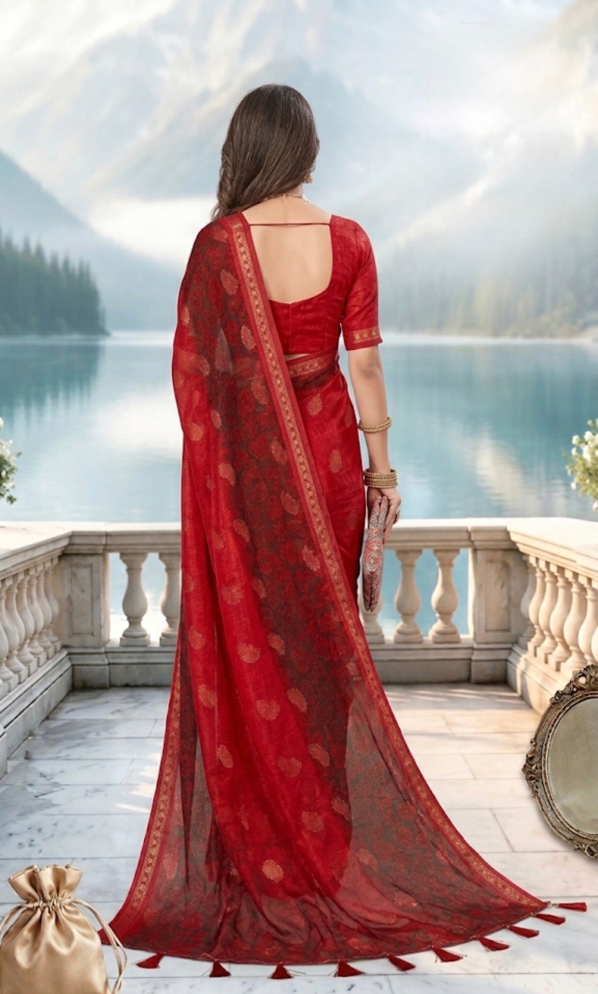 Royal Heritage Dual Tone Saree
