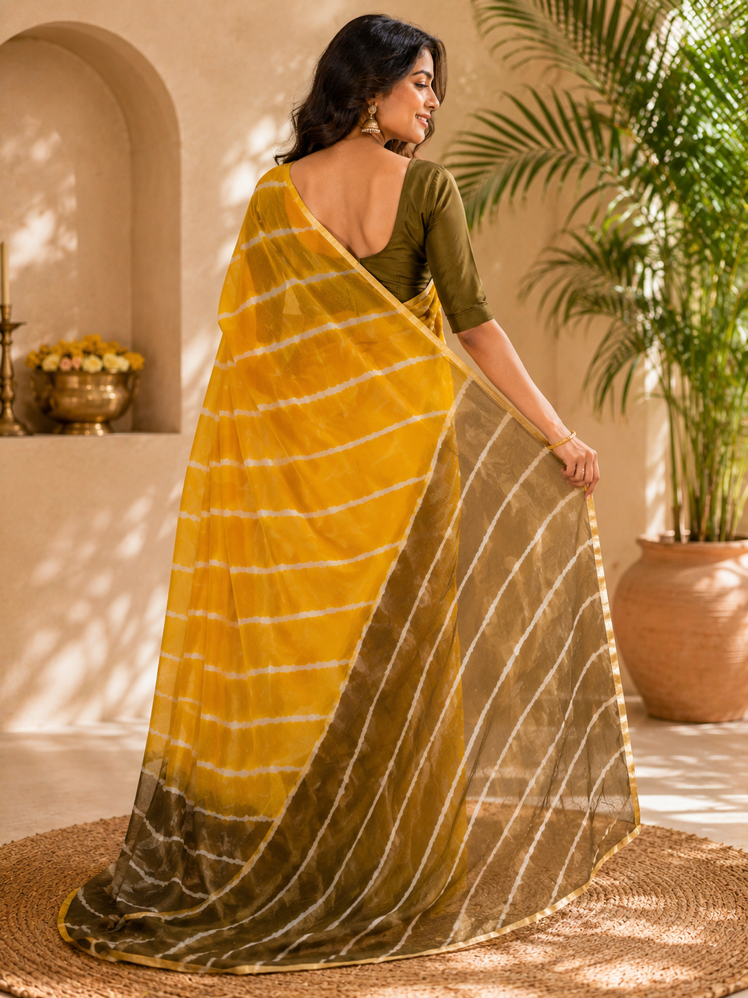 Drift Leheriya Saree