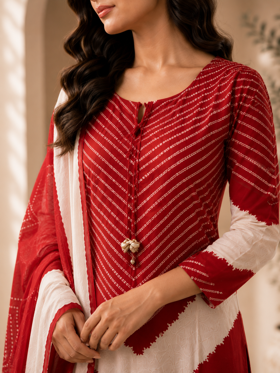 Rangrez Bandhani Printed Suit Set