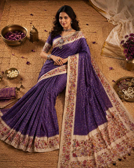Heritage Kalamkari Printed Saree