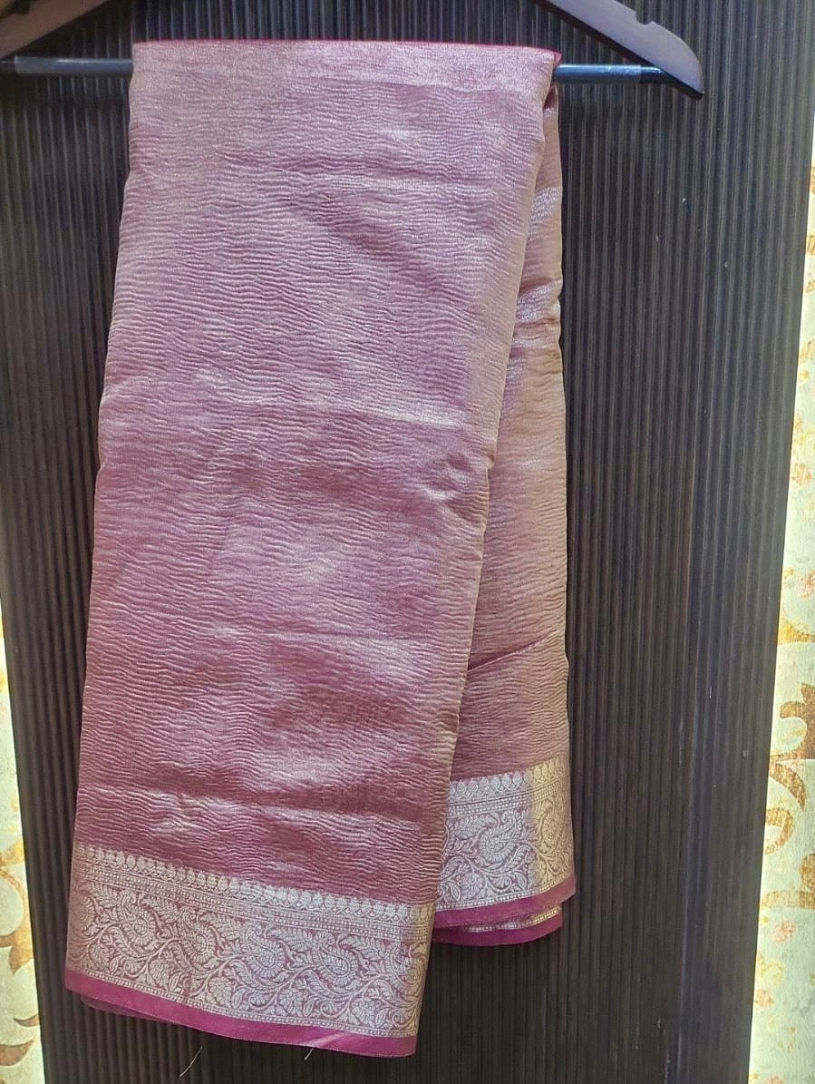 Classic Silk Blend Saree with Zari Border