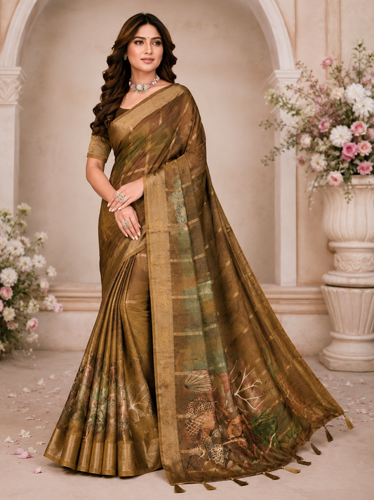 Olive Muse Regal Saree