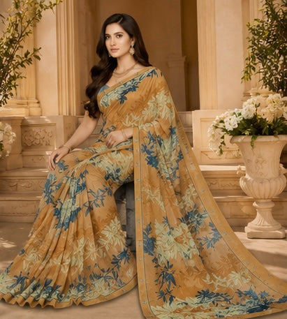 Desert Willow Printed Saree