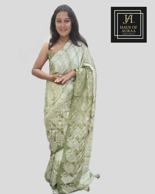 Sage Charm Saree