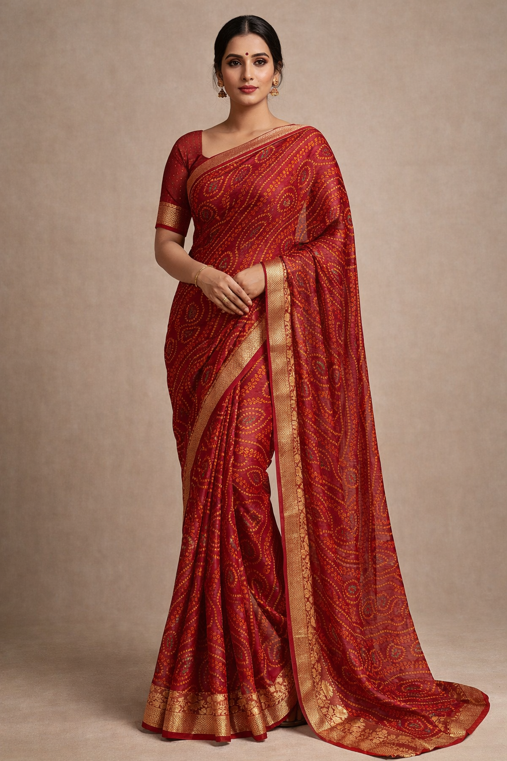 Raktima Bandhej Elegance Saree