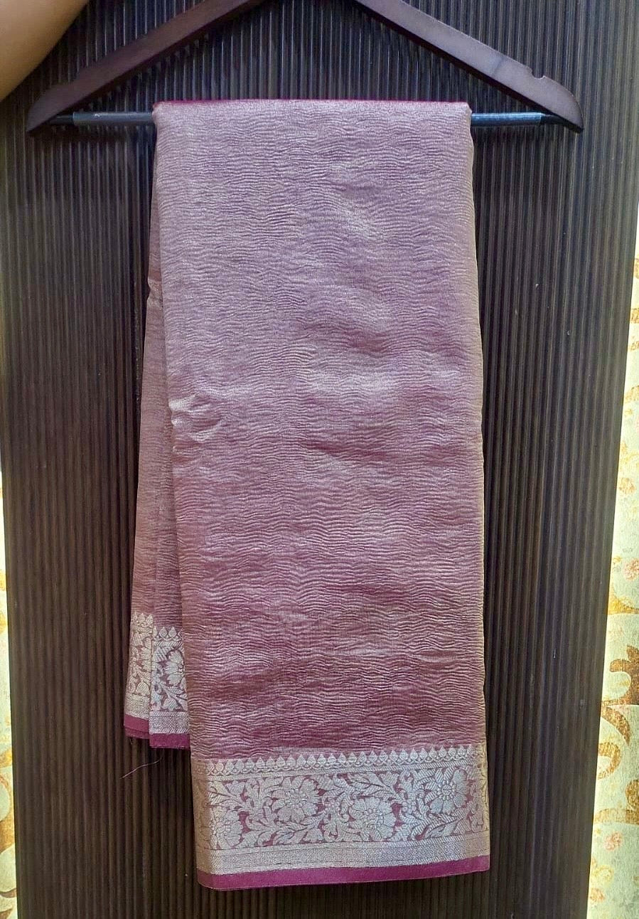 Classic Silk Blend Saree with Zari Border