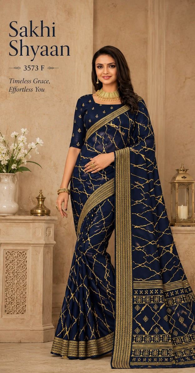 Zariya Lehriya Weave Saree