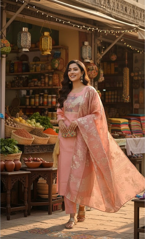 Blush Bloom Kurta Set