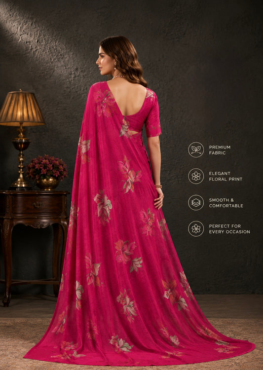 Bloom Essence Floral Saree