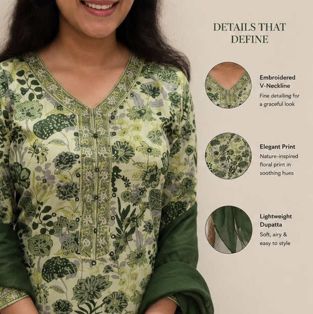 Olive Garden Suit Set