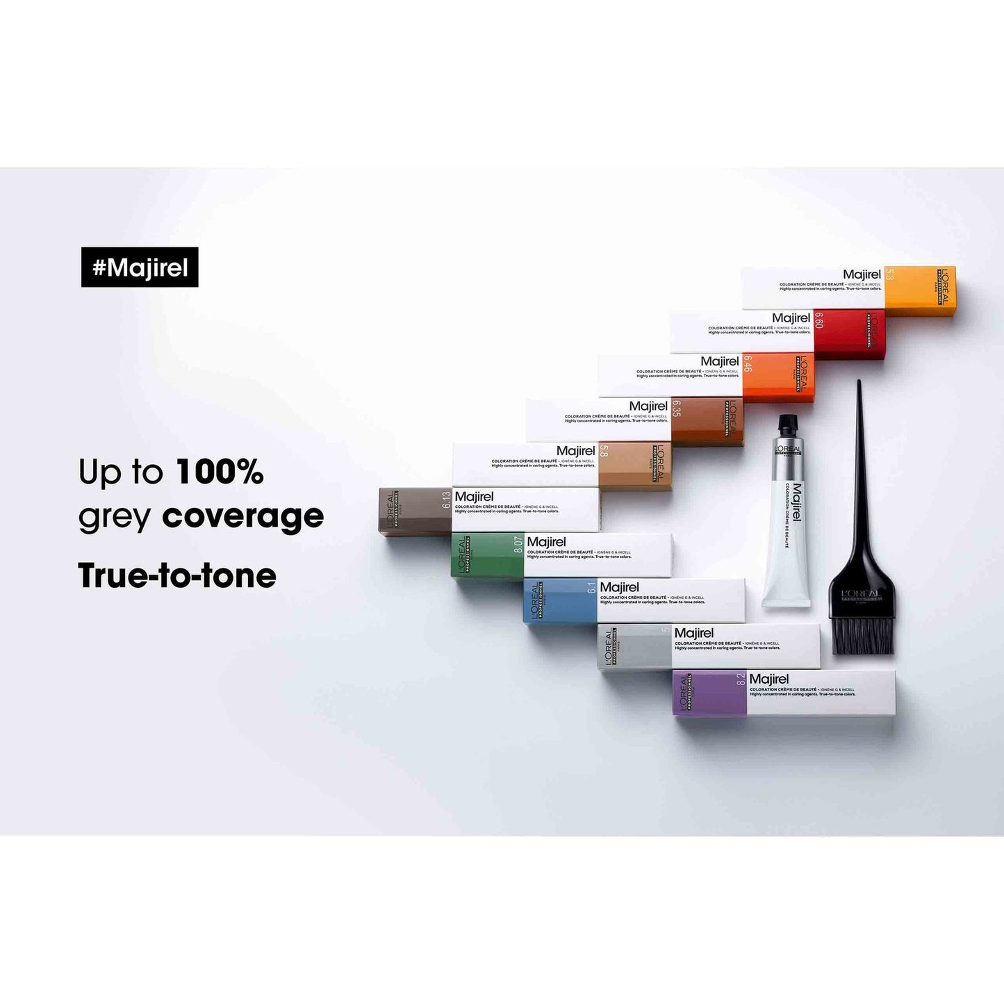 Majirel, the iconic professional and permanent hair colour (49.5g)