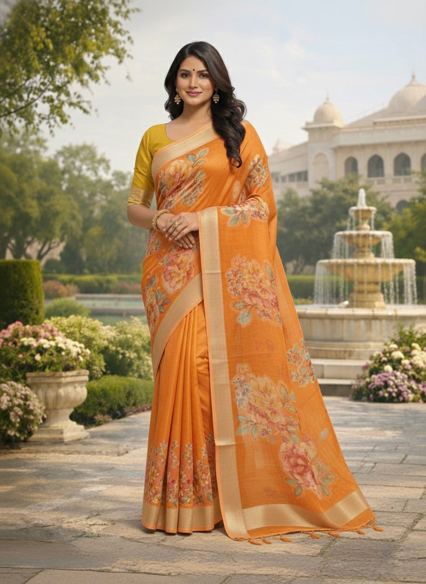 Floral Garden Elegance Sarees
