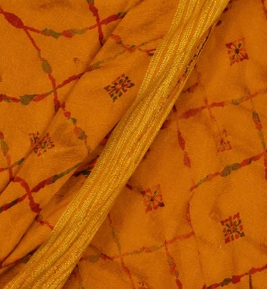Zariya Lehriya Weave Saree