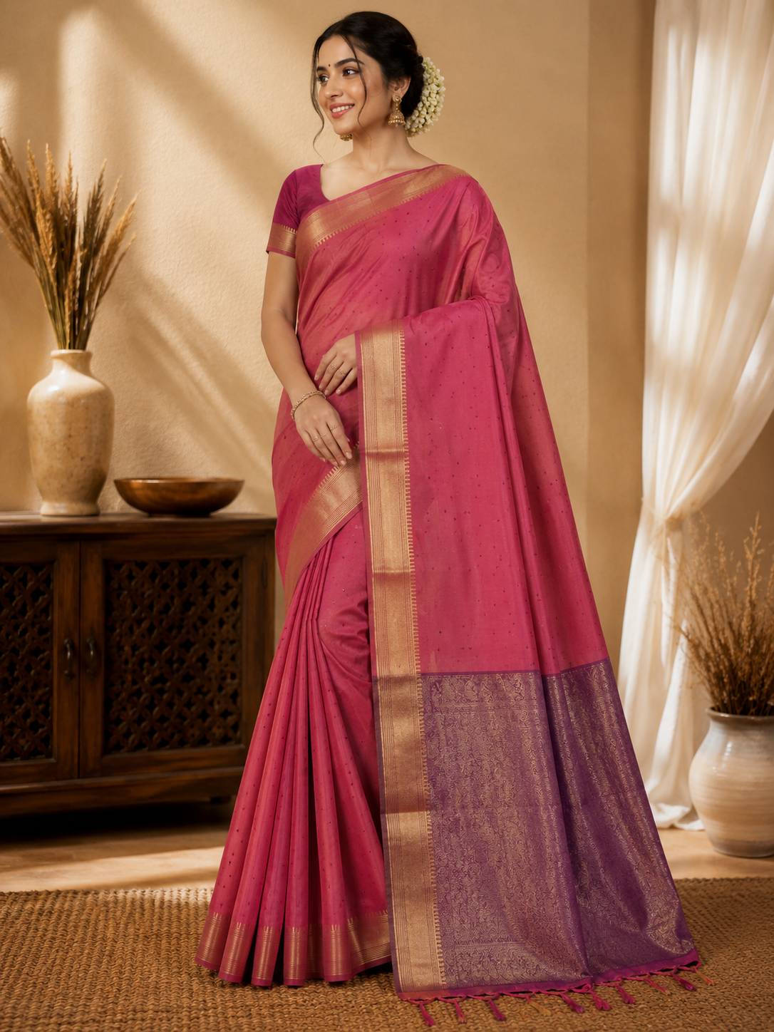Regal Radiance Tissue Silk Saree