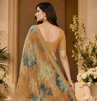 Desert Willow Printed Saree
