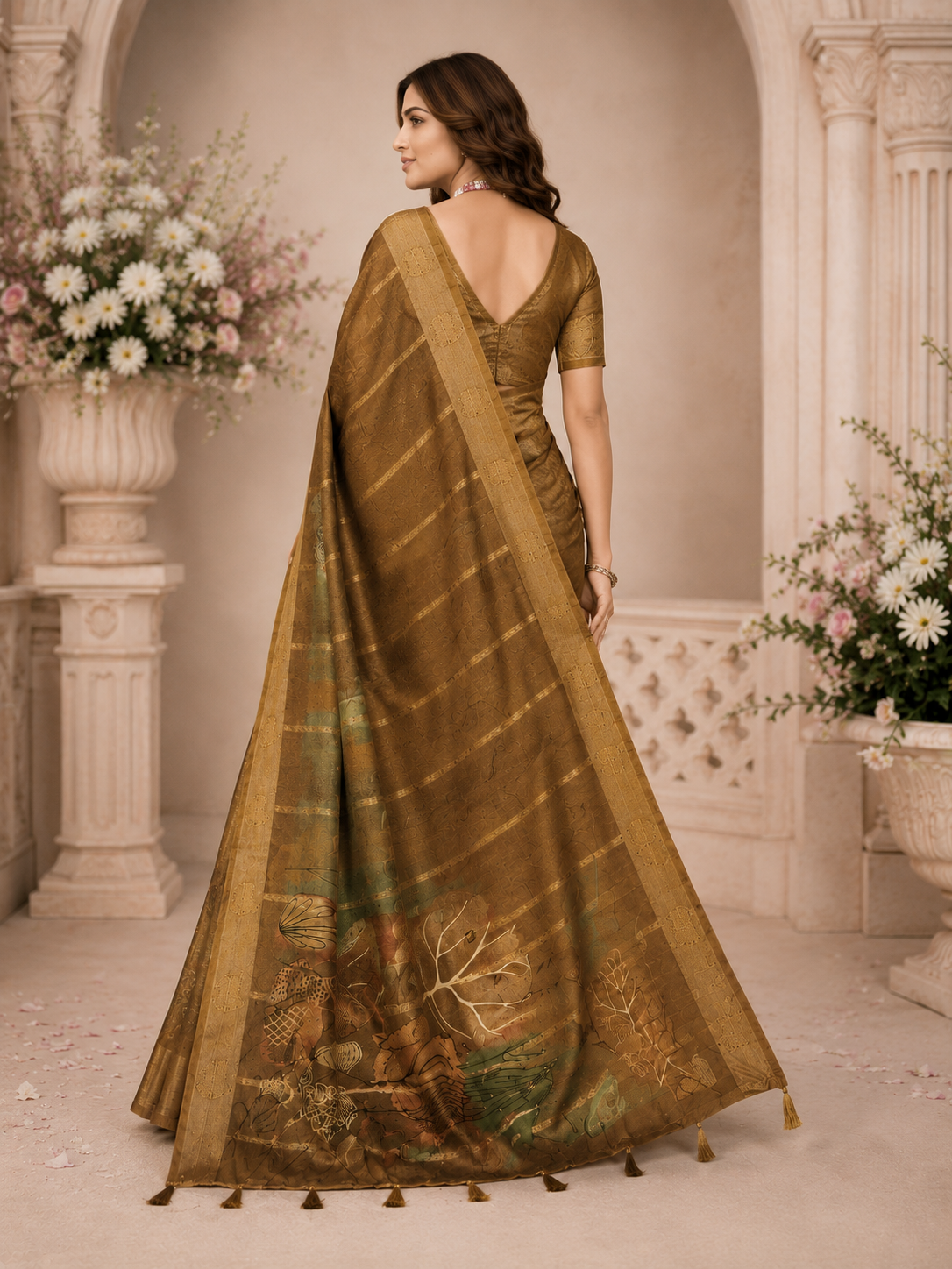 Olive Muse Regal Saree