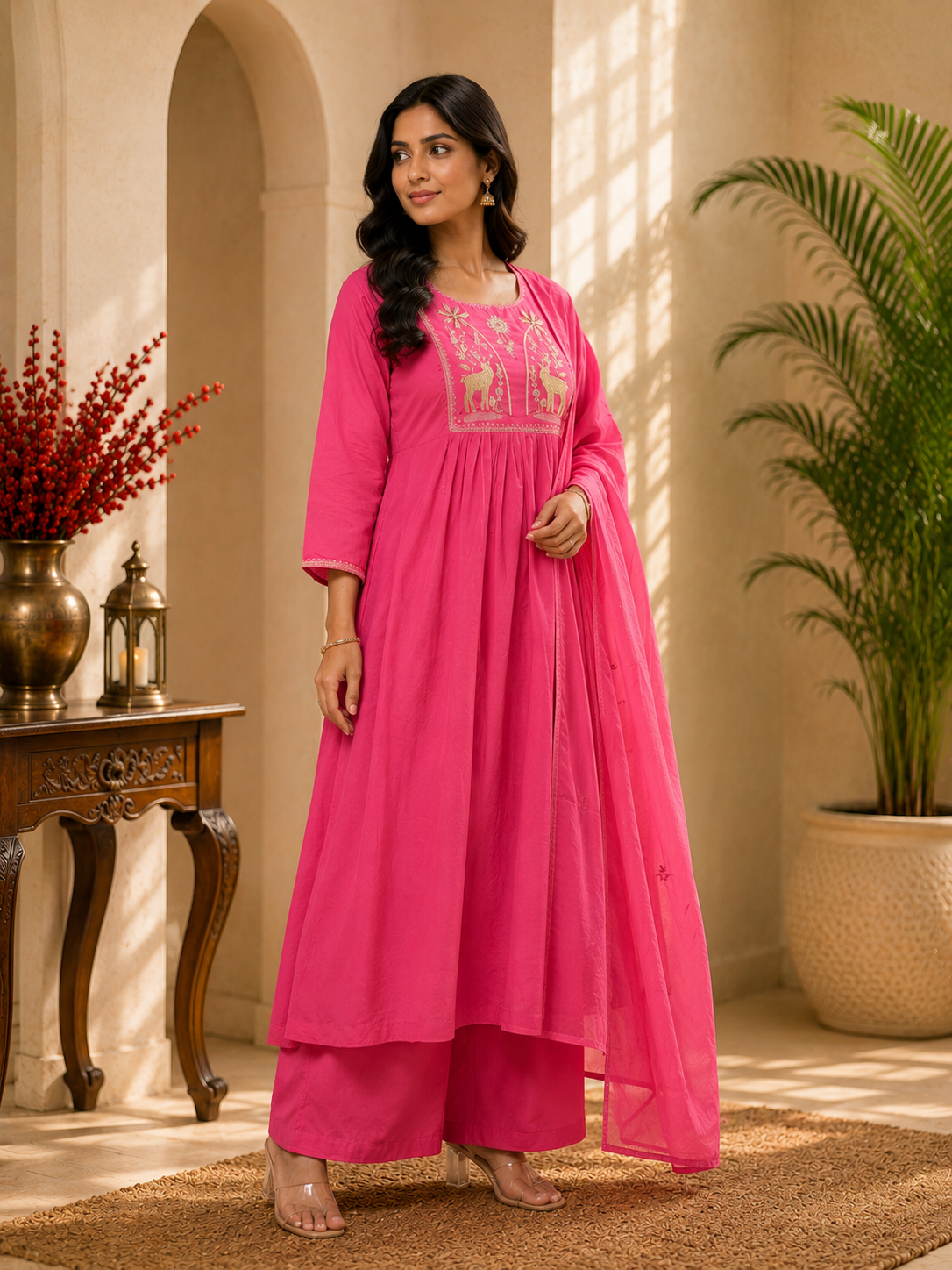 Gulnaar Charm Anarkali Set