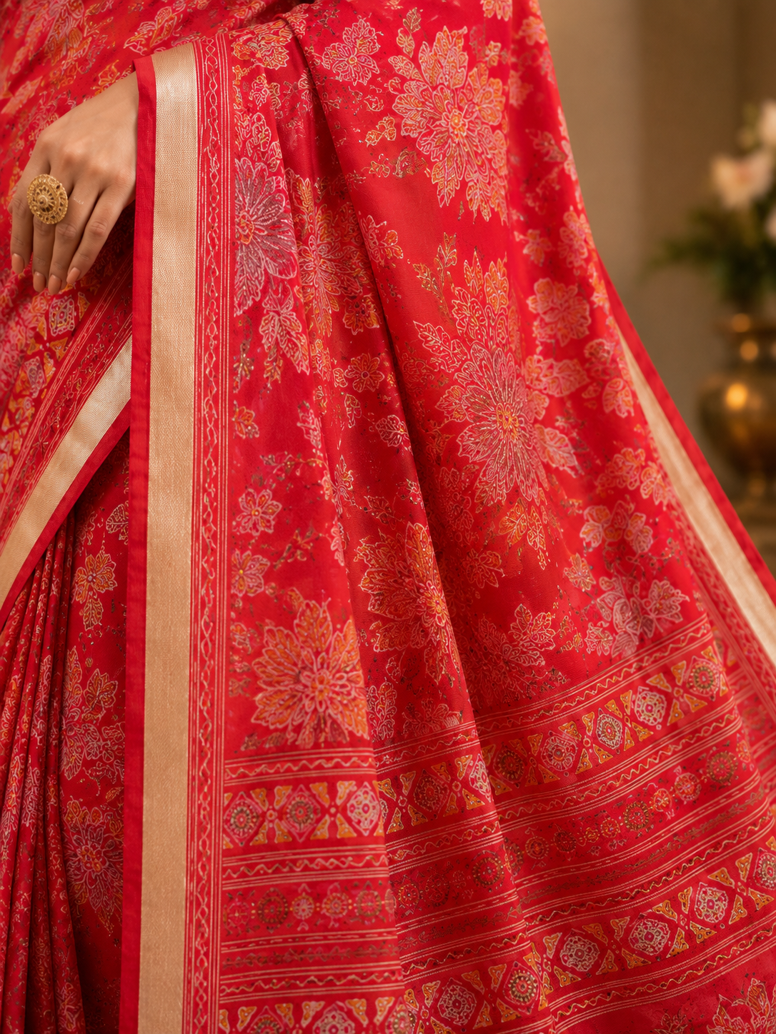 Royal Crimson Heritage Saree
