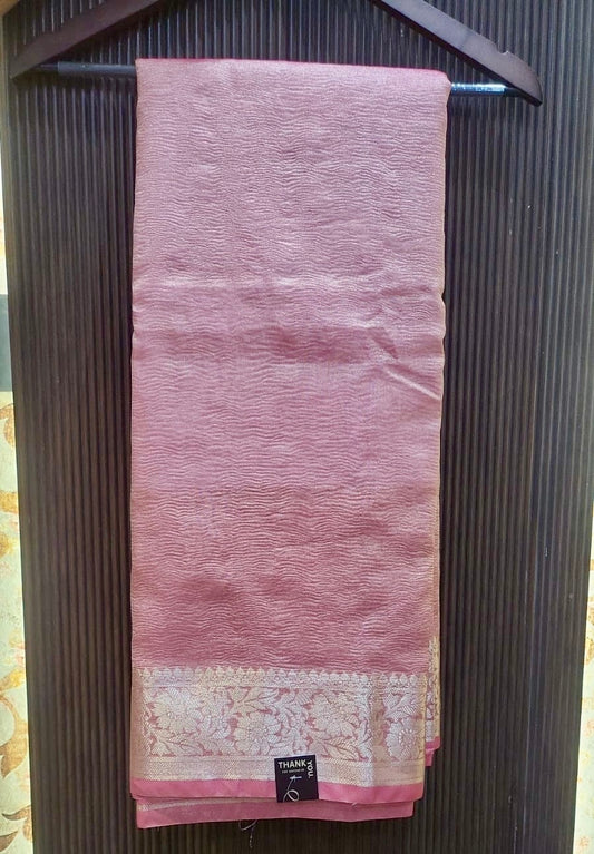 Classic Silk Blend Saree with Zari Border