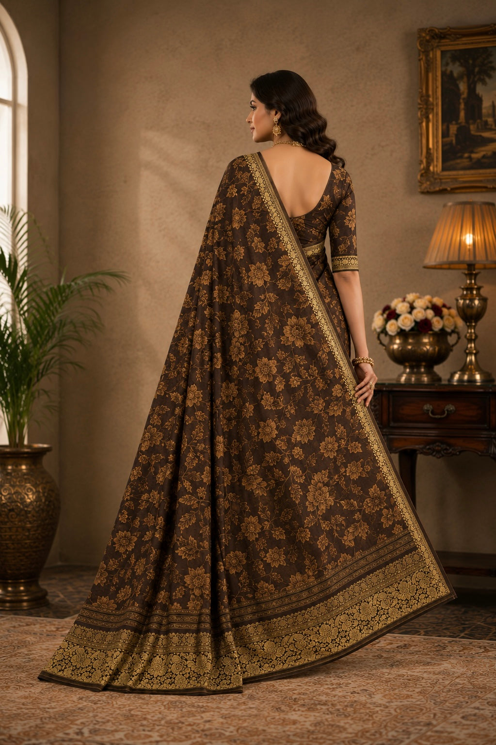 Timeless Heritage Floral Saree