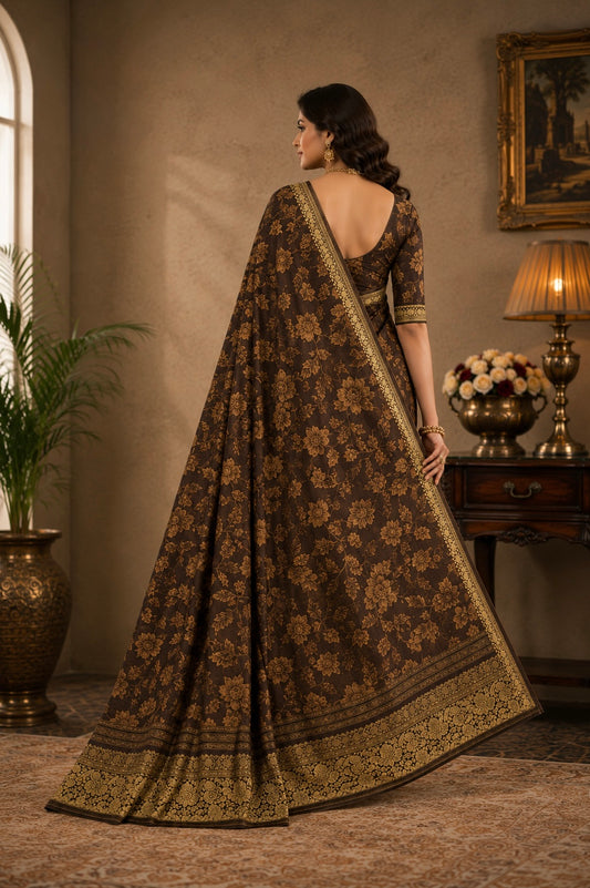 Timeless Heritage Floral Saree