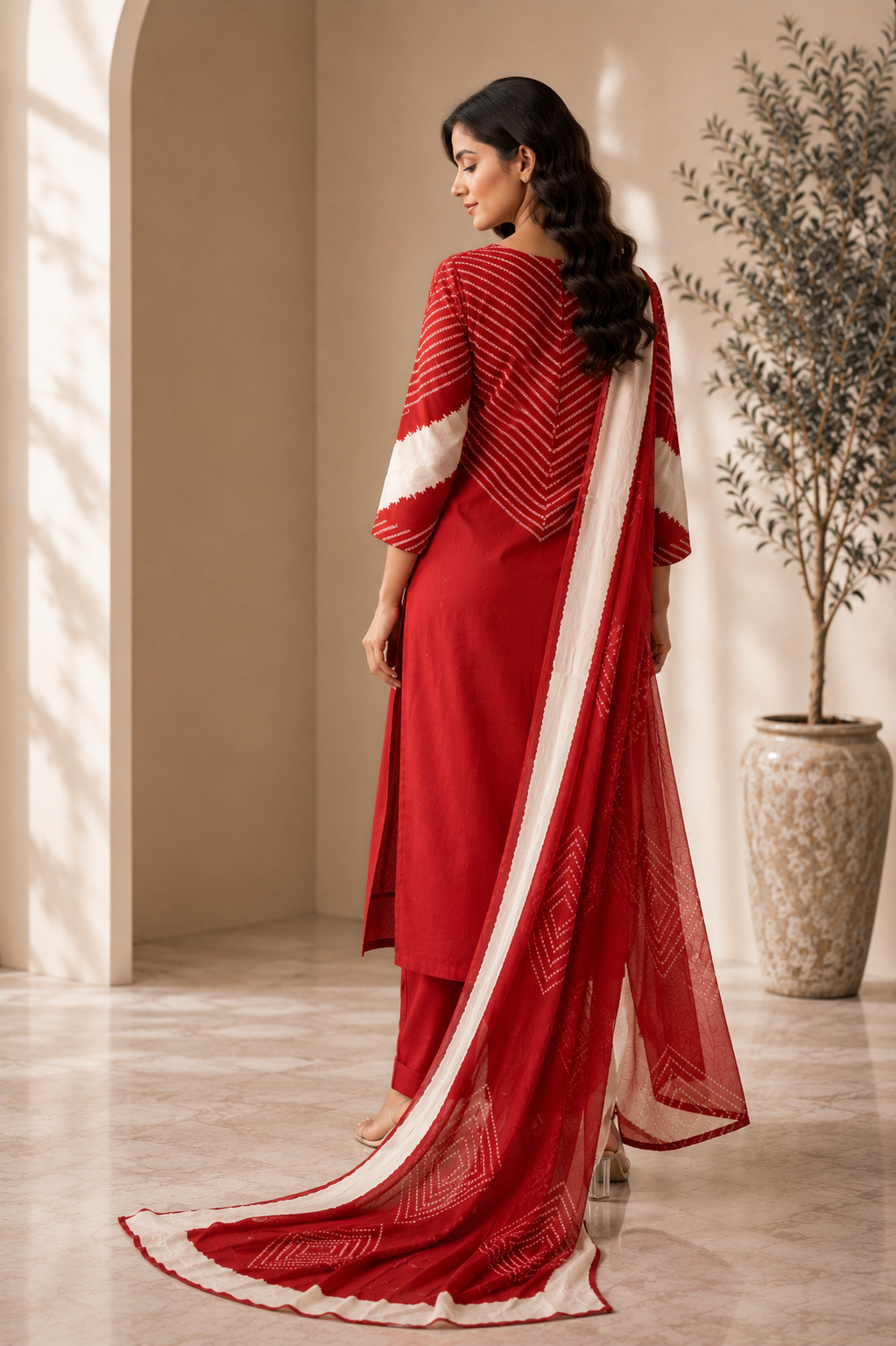 Rangrez Bandhani Printed Suit Set
