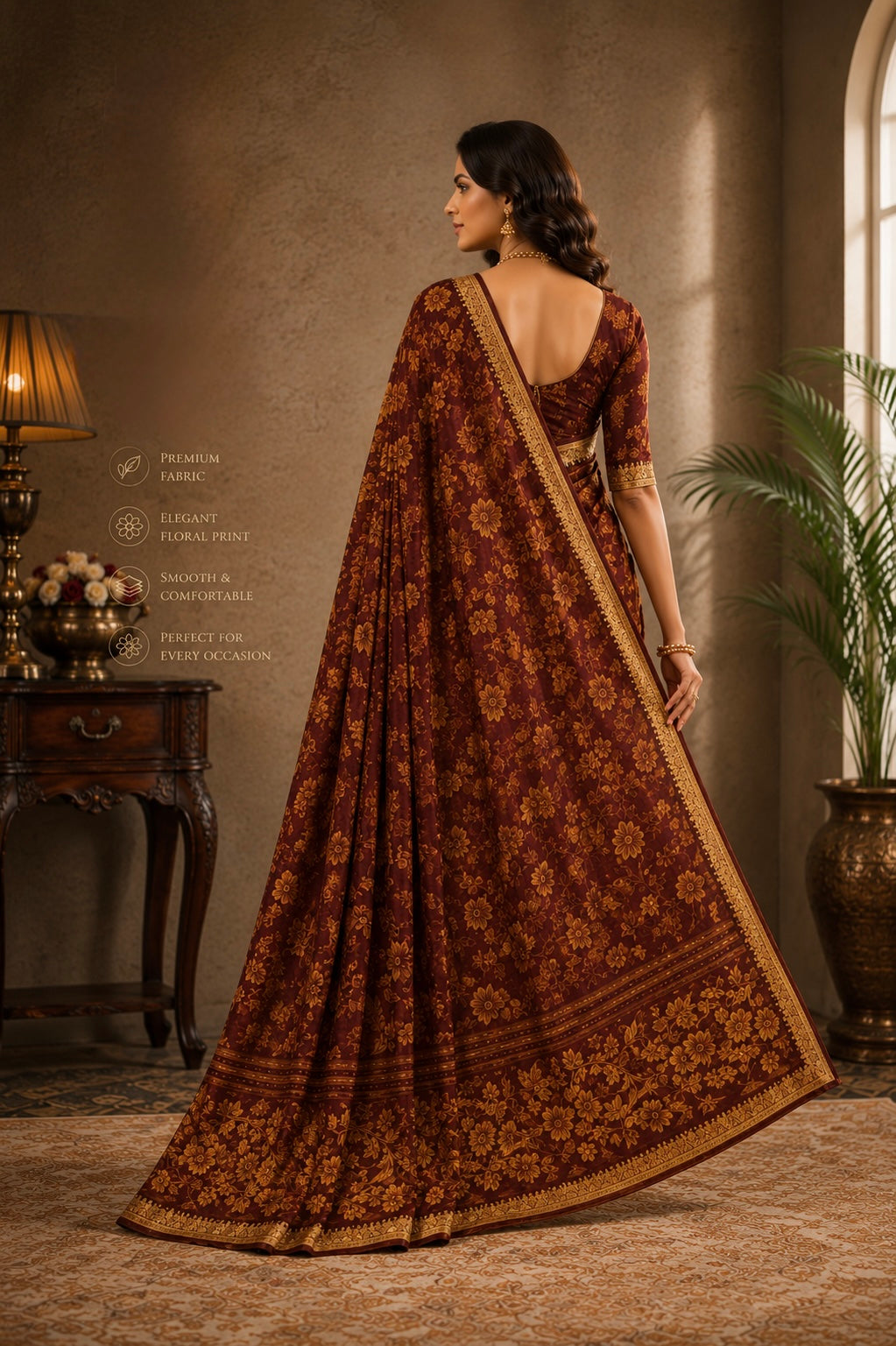 Timeless Heritage Floral Saree
