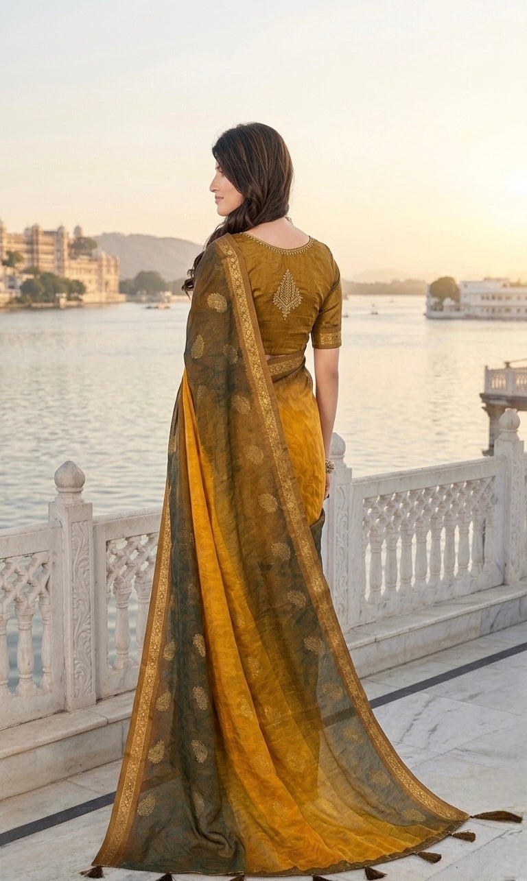 Royal Heritage Dual Tone Saree