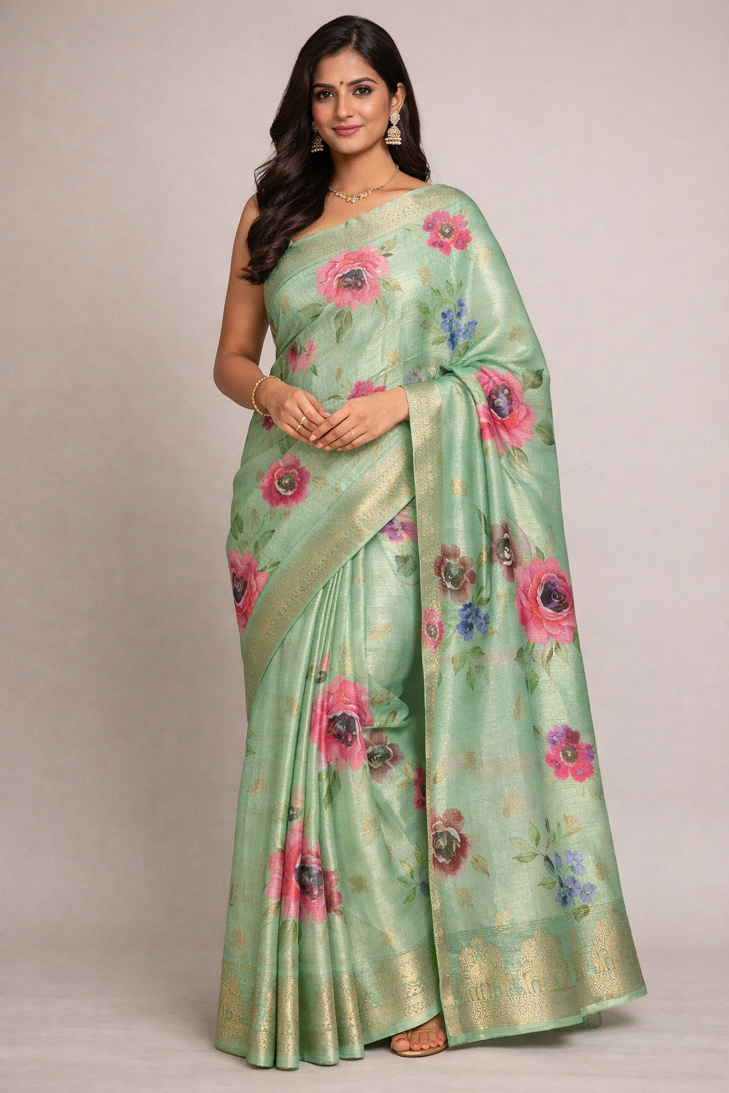 Bloom Royale Tissue Silk Saree