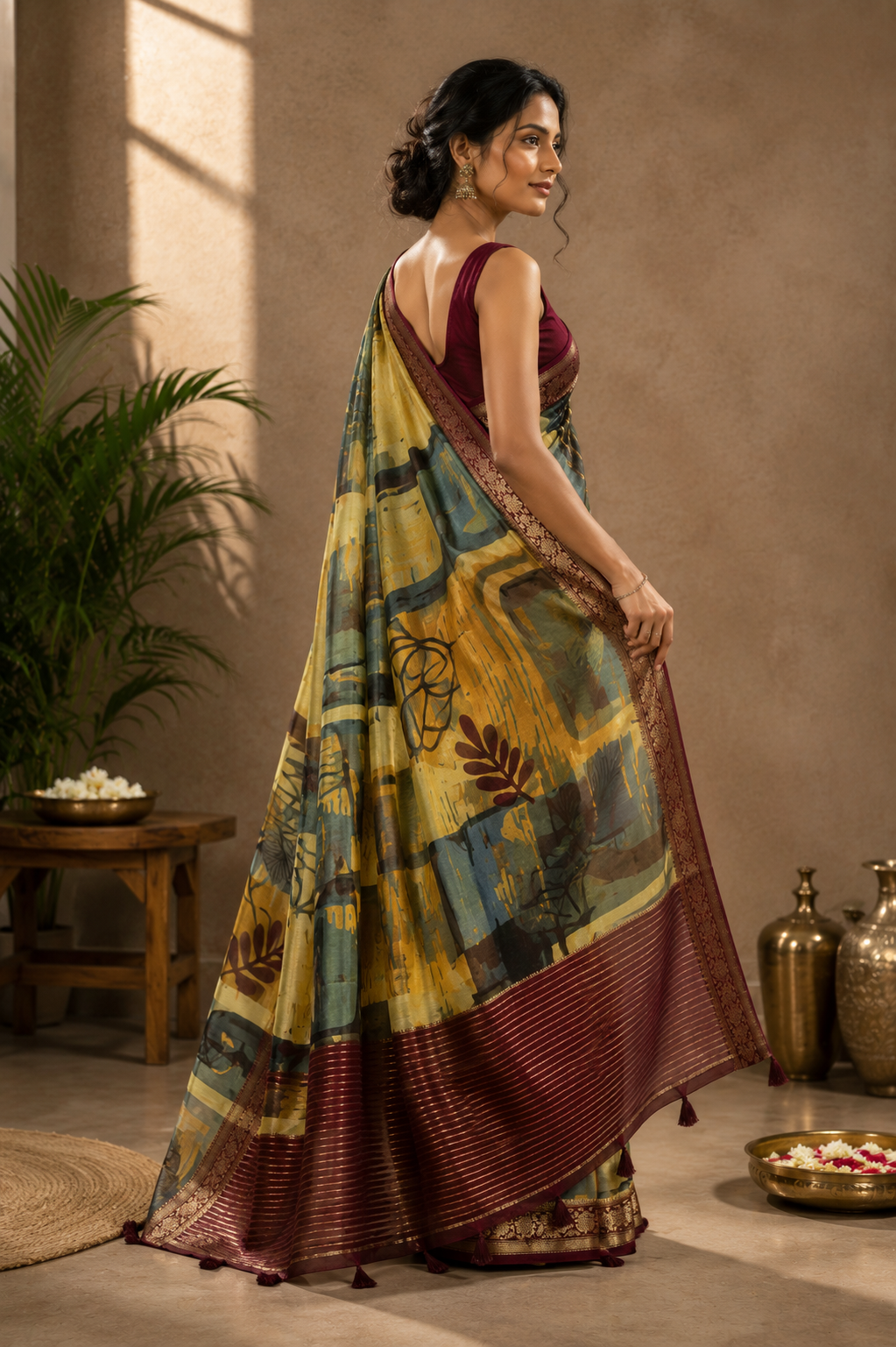 Rustic Muse Art Saree