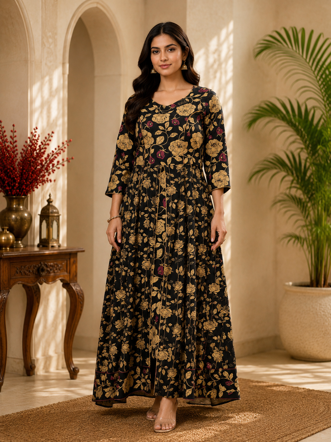 Noir Gulbahar Anarkali Set