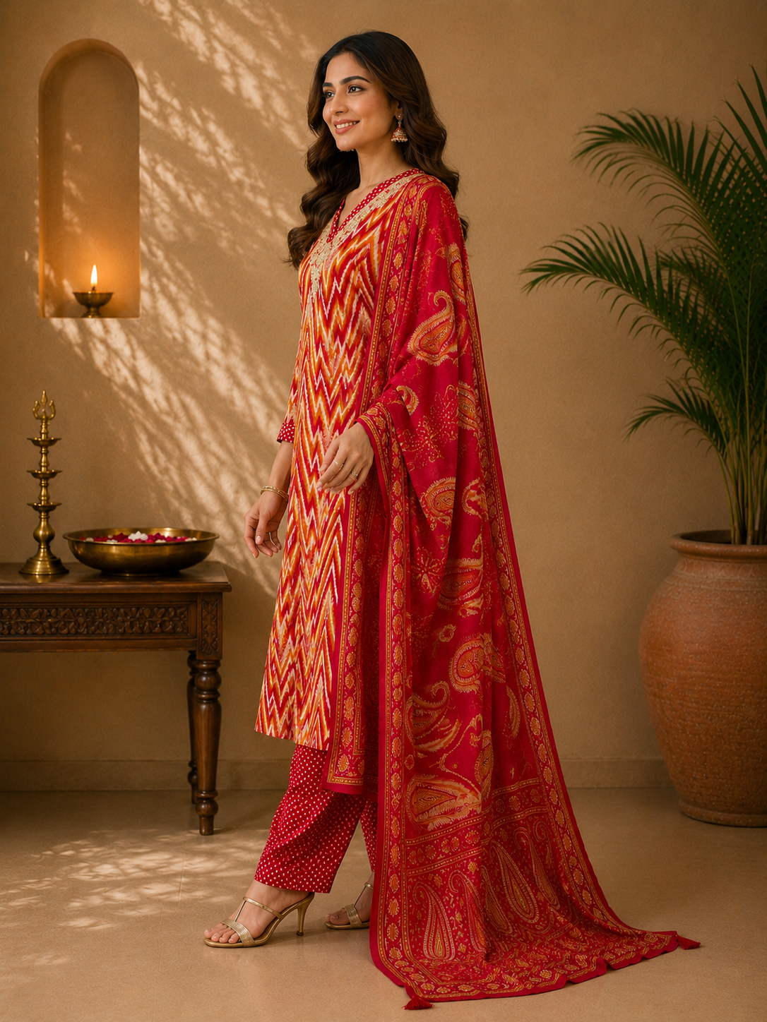 Chevron Leheriya Set