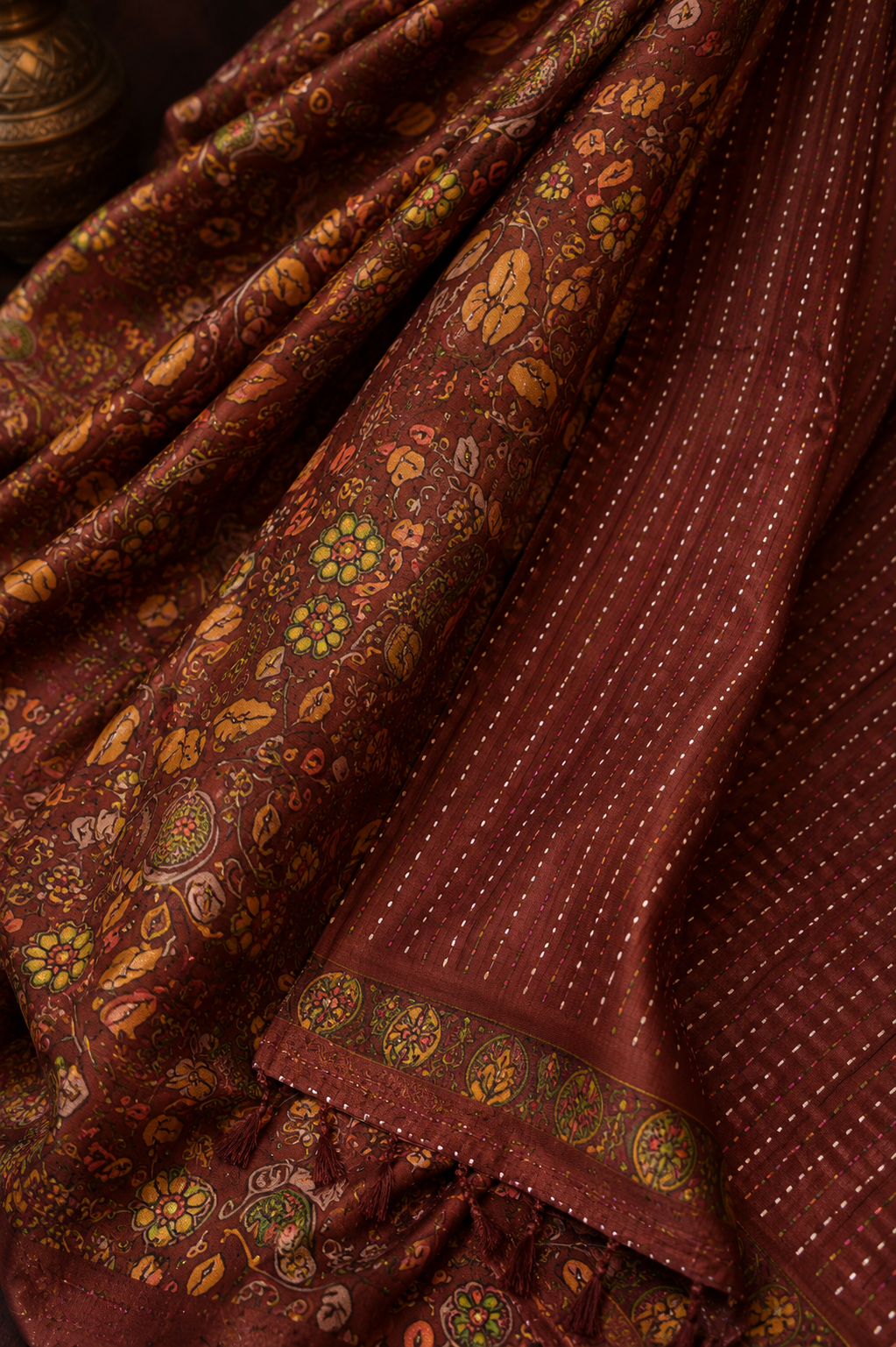 Gulnaar Printed Silk Saree
