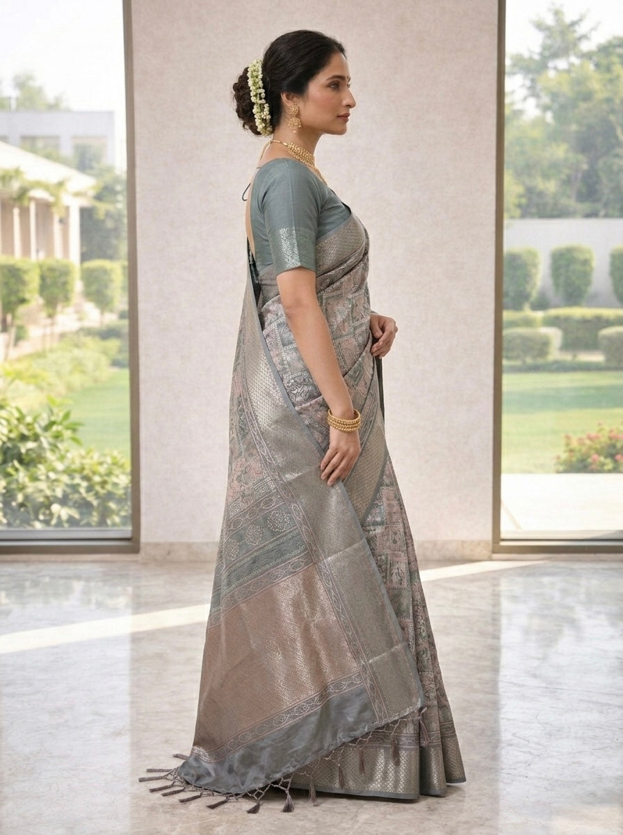Rajwada Heritage Silk Saree