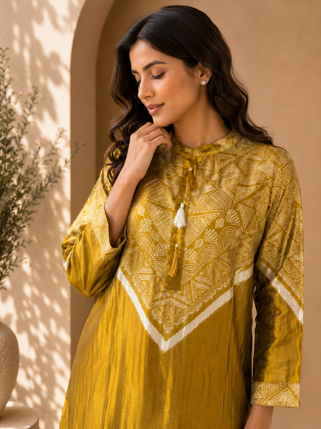 Noor Mustard Embroidered Co-ord Set