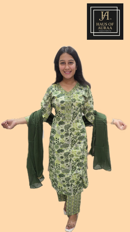 Olive Garden Suit Set