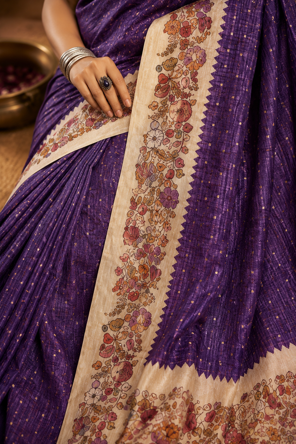 Heritage Kalamkari Printed Saree