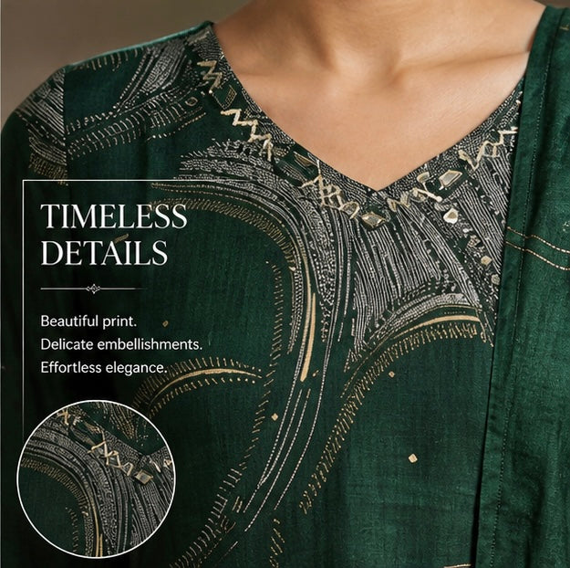 Emerald Grace Kurta Set