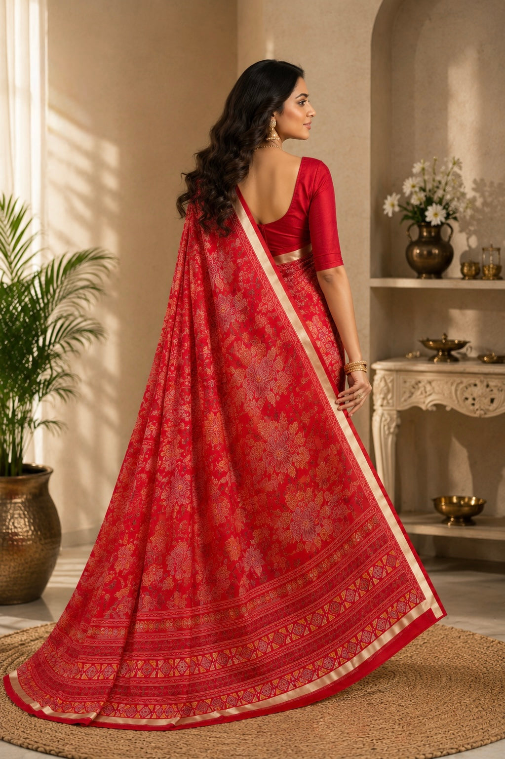 Royal Crimson Heritage Saree