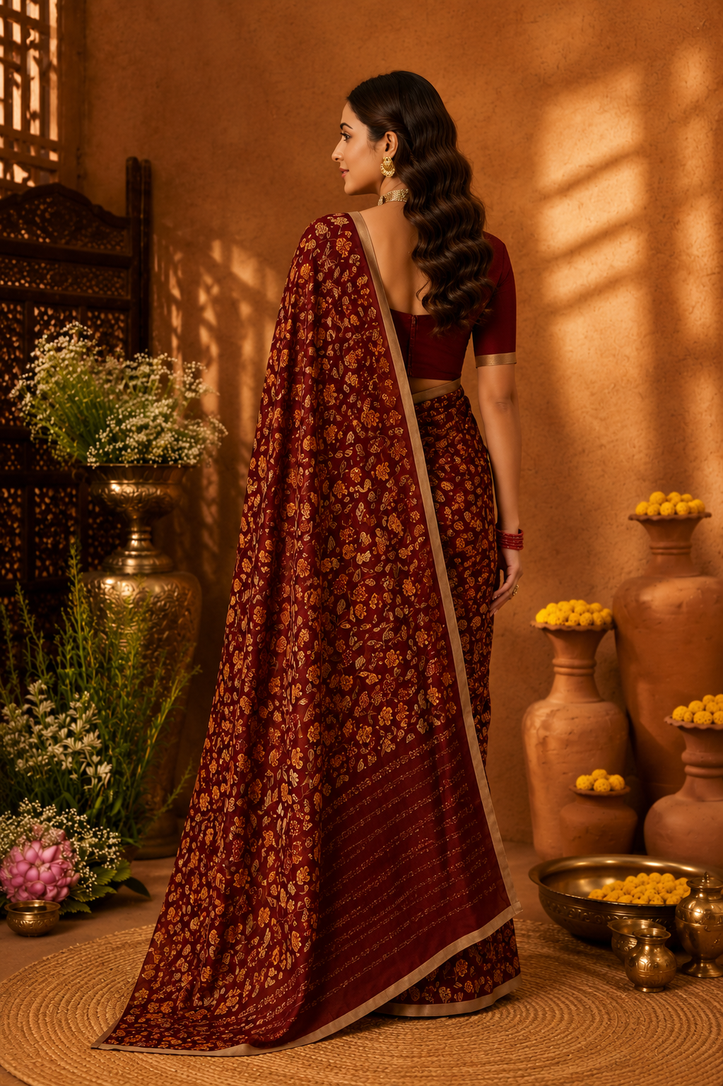 Varnika Floral Printed Saree