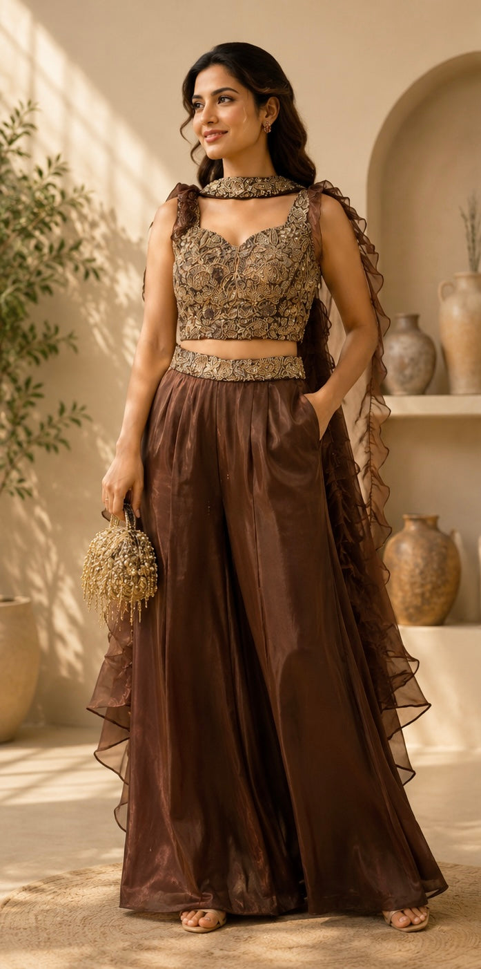 Mocha Muse Palazzo Set